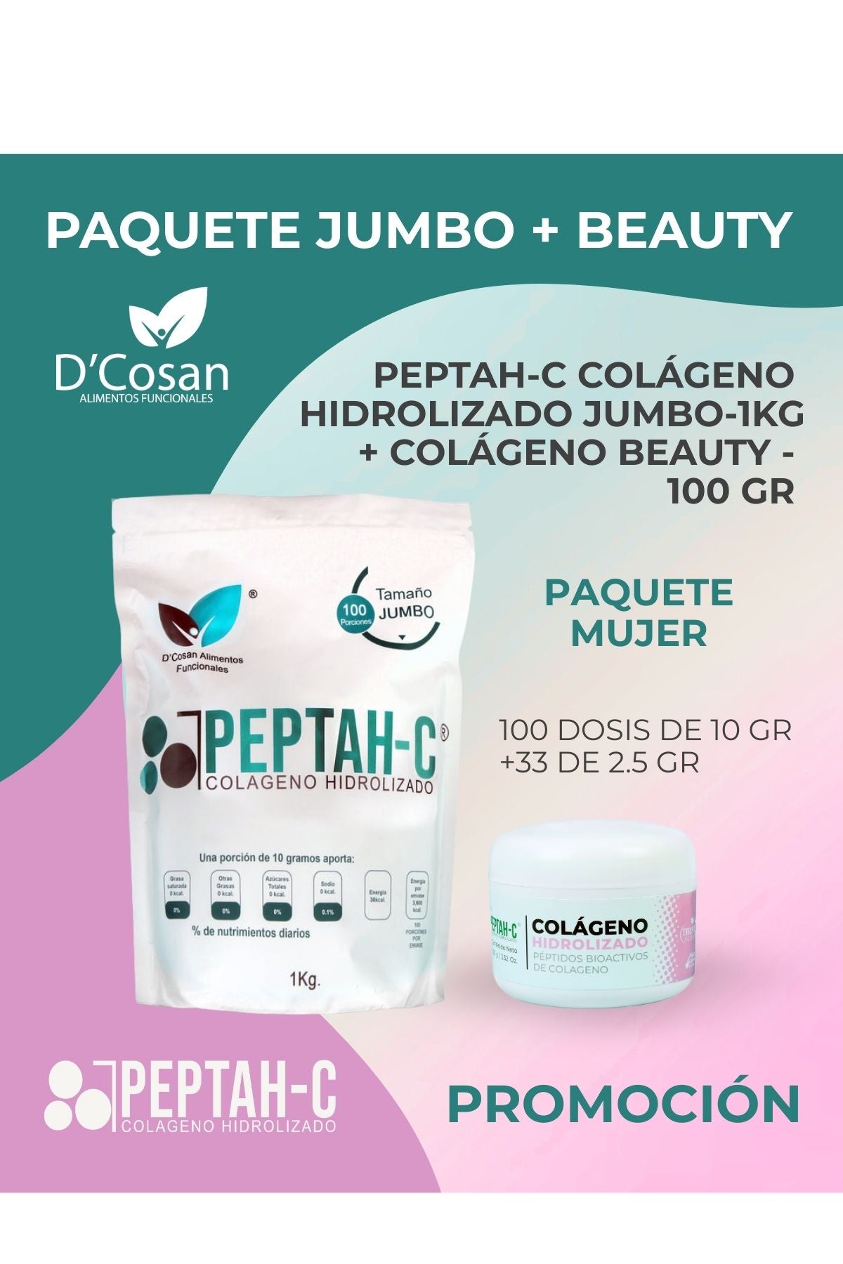 Promoción Peptah-C Jumbo + 1 Beauty